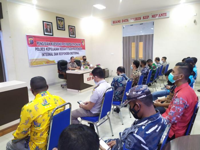 Nilai Kinerja, Polres Kepulauan Meranti Gelar ITK Online