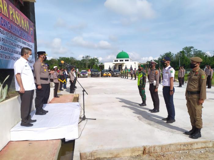 Kapolres Pimpin Apel Gelar Pasukan Operasi Ketupat Lancang Kuning 2021