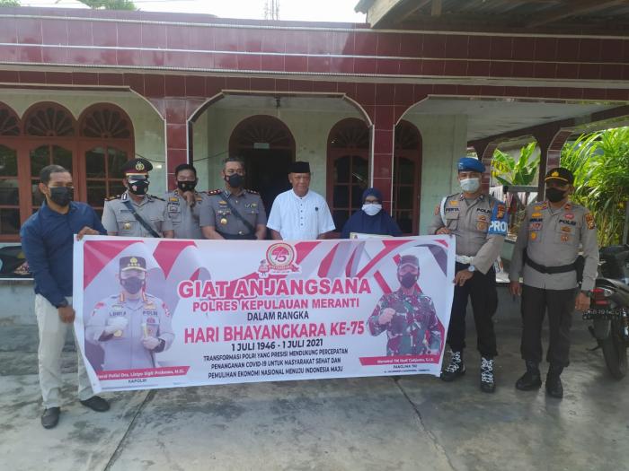 Kapolres Meranti Pimpin Anjangsana ke Purnawirawan dan Warakawuri