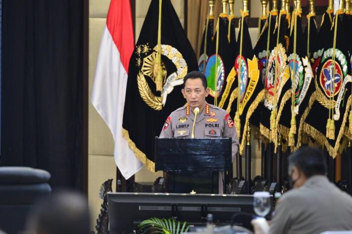 Rakernis Gabungan 4 Divisi, Kapolri Minta Penguatan Transformasi Menuju Polri Presisi 