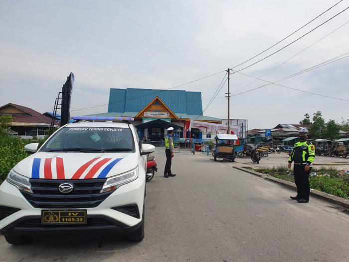 Gelar Patroli, Polisi Meranti Sosialisasi Prokes dan PPKM