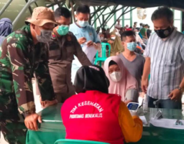 Serbuan Vaksin Kodim 0303/Bengkalis Tahap Pertama, Sasar 400 Warga