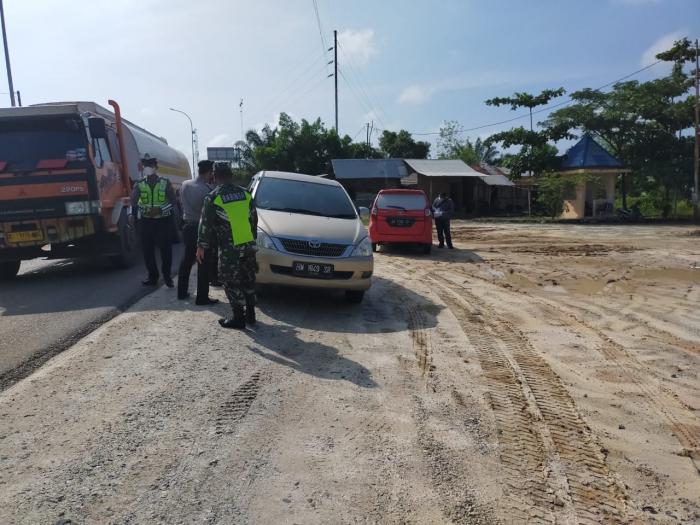 Tim Gugus Tugas Covid 19 Wilayah Minas Rutin Gelar Operasi Yustis Di Jalan Lintas