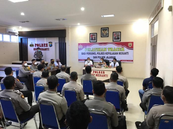 Puluhan Polisi di Meranti Dilatih Jadi Tenaga Tracer Covid-19