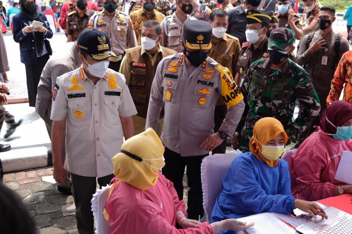 Polda Riau Gelar Vaksin Merdeka, Kapolda : Tren Positifity dari 31 Persen Menjadi 6 Persen