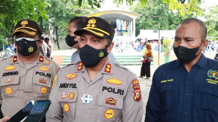 Percepat Herd Immunity, Polres Meranti Gandeng Wartawan Gelar Vaksinasi Massal