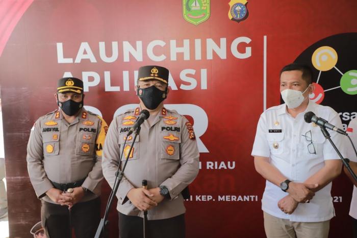 Ke Meranti, Kapolda Launcing Aplikasi BSR