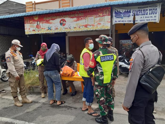 Tak Pakai Masker, 6 Orang Terjaring Operasi Yustisi di Selatpanjang