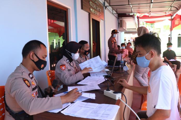 Pasca Diresmikan Kapolda Riau, Gerai Vaksin Center Polres Meranti Layani 1000 Lebih Warga