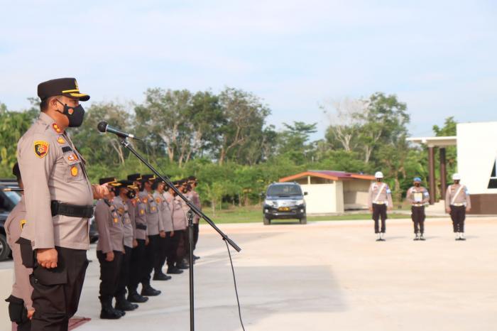 Aiptu IP Dipecat Karena Narkoba, Kapolres Meranti Pimpin Upacara PTDH