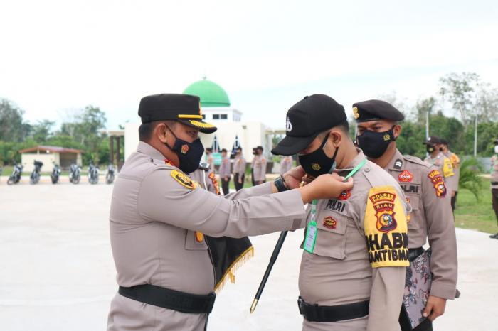 Kapolres Kepulauan Meranti Pimpin Apel Akbar Bhabinkamtibmas