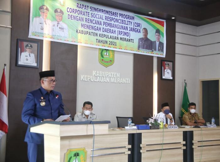 Rapat Sinkronisasi Program CSR, Bupati Minta CSR 5 Persen dari Laba Bersih Perusahan