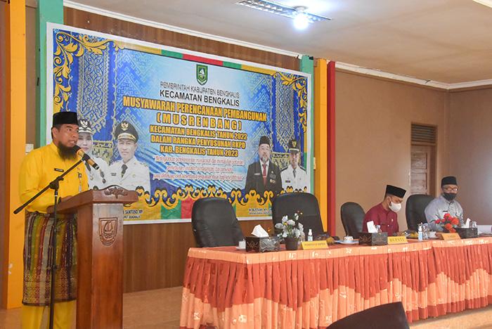 Peningkatan Perekonomian Jadi Proritas pada Musrenbang Tahun 2022 Kecamatan Bengkalis