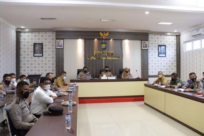 Polres dan Pemda Gelar Anev Penanganan Covid-19 dan Vaksinasi