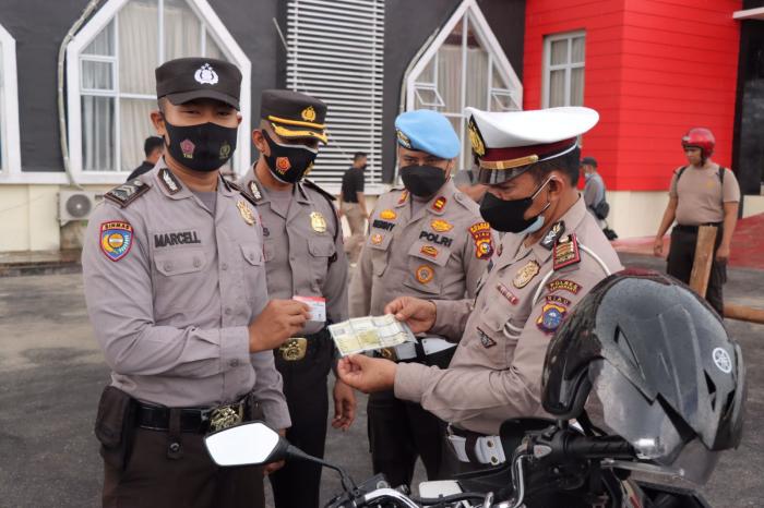 Operasi Keselamatan Lancang Kuning 2022, Polres Meranti Gelar Gaktiblin Terhadap Personel 
