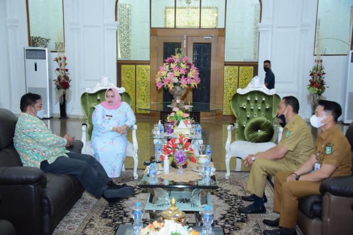 Audiensi Kasmarni Bersama BPS Kabupaten Bengkalis, Ini Tujuanya?