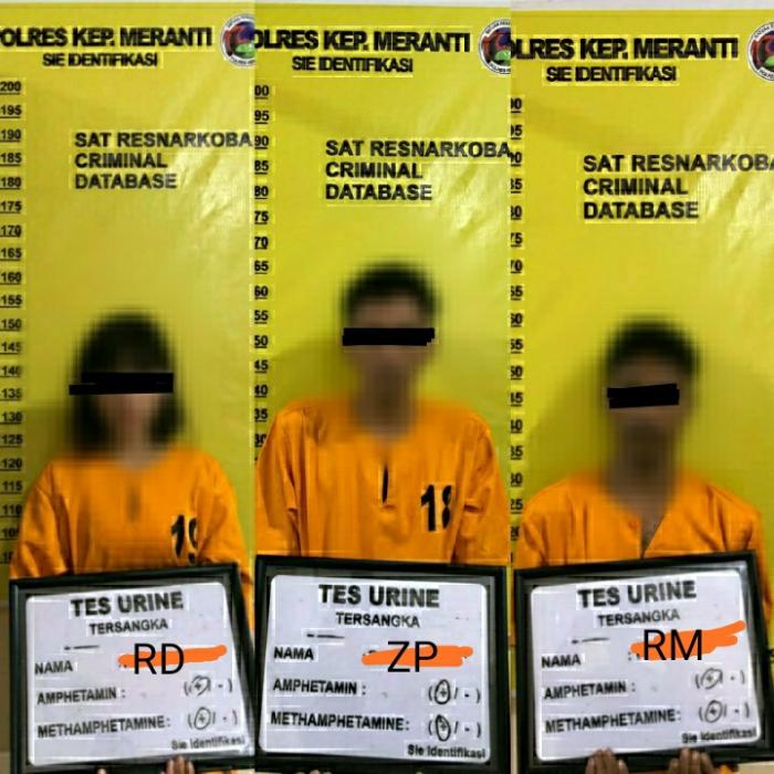 Polres Meranti Ringkus Tiga Pengedar Shabu
