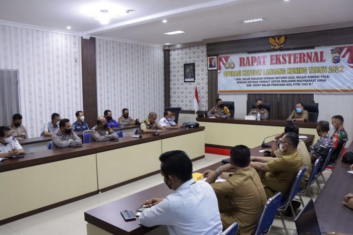 Bahas Pengamanan Idul Fitri 2022, Polres dan Forkopimda Meranti Gelar Rapat Eksternal