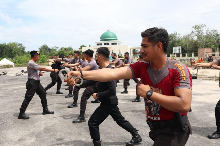 Sat Samapta Polres Meranti Gelar Latihan Rutin Tingkatkan Keterampilan dan Kesiapsiagaan