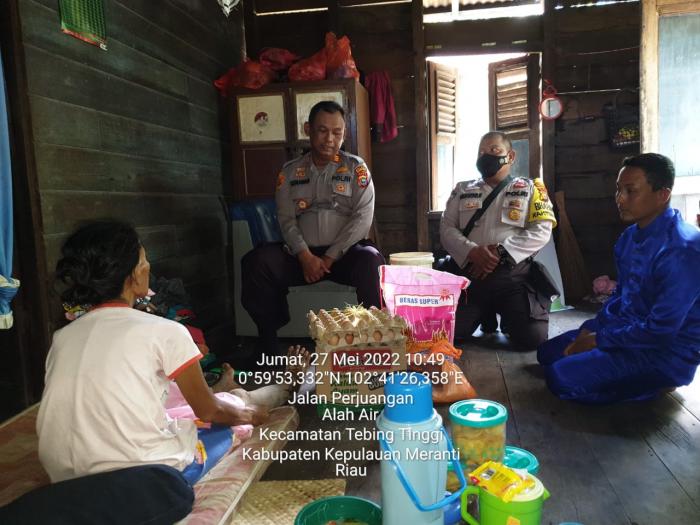 Jumat Barokah, Polsek Tebingtinggi Berbagi Buat Warga Kurang Mampu