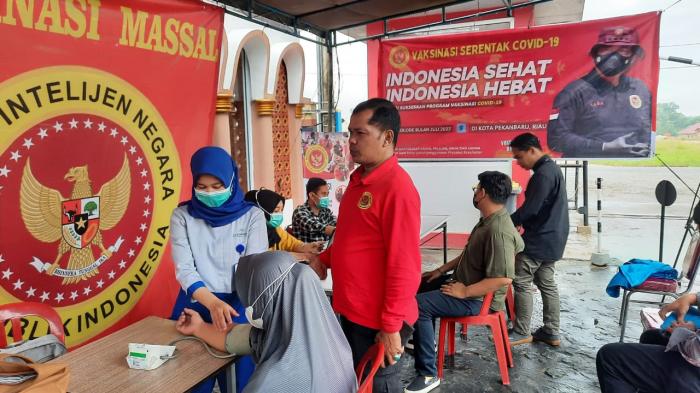 BINDA Riau Bekerjasama Dengan Kanwil Kemenkumham Riau Gelar Vaksinasi Di Rutan Kelas I Pekanbaru