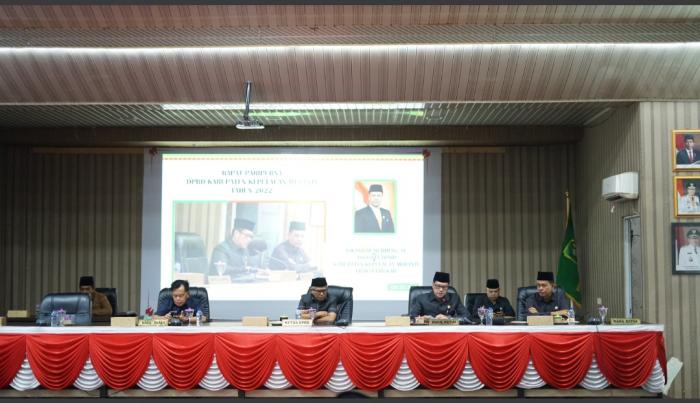 DPRD Meranti Gelar Paripurna Pemberhentian dan Pergantian Ketua DPRD Sementara