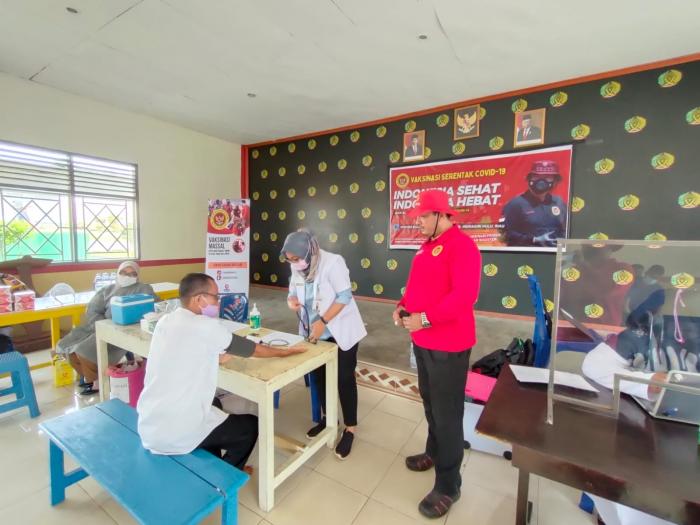 Dukung Kebijakan Vaksin Booster, BINDA Riau Gelar Vaksinasi Covid 19 di Rutan Kelas II B Rengat Kabupaten Indragiri Hulu