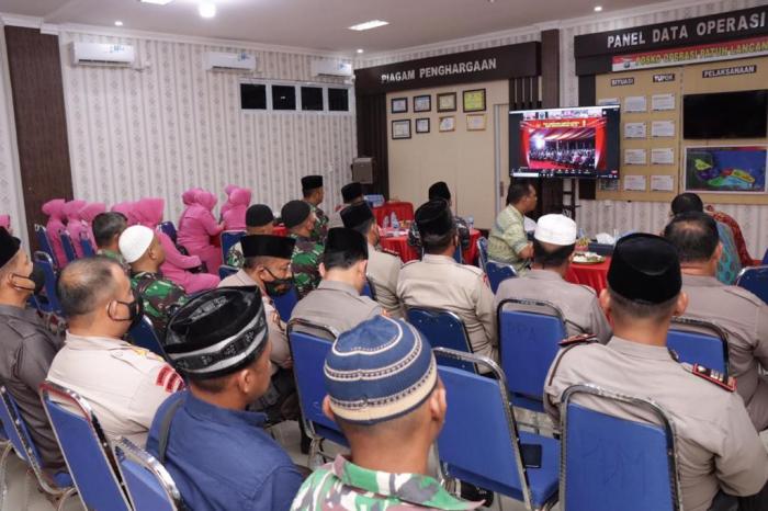 Polres Meranti Ikuti Doa Bersama Lintas Agama Secara Virtual