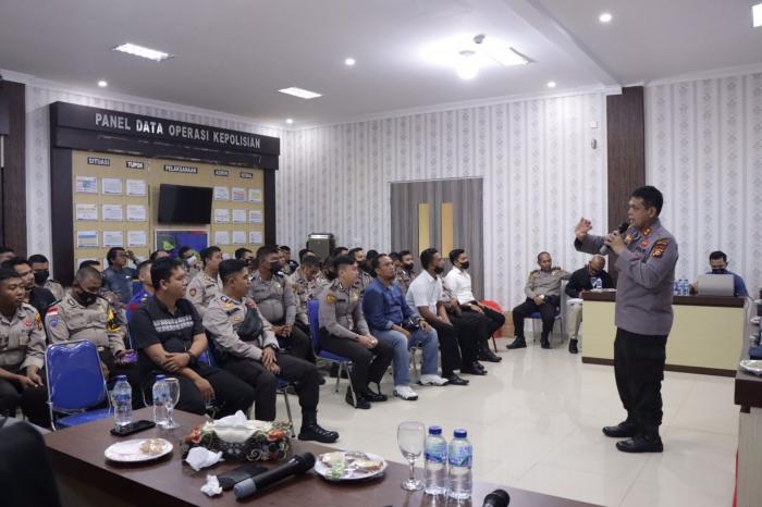 Bid Propam Polda Riau Sosialiasi Pembinaan Etika Profesi Kepada Personel Polres Meranti