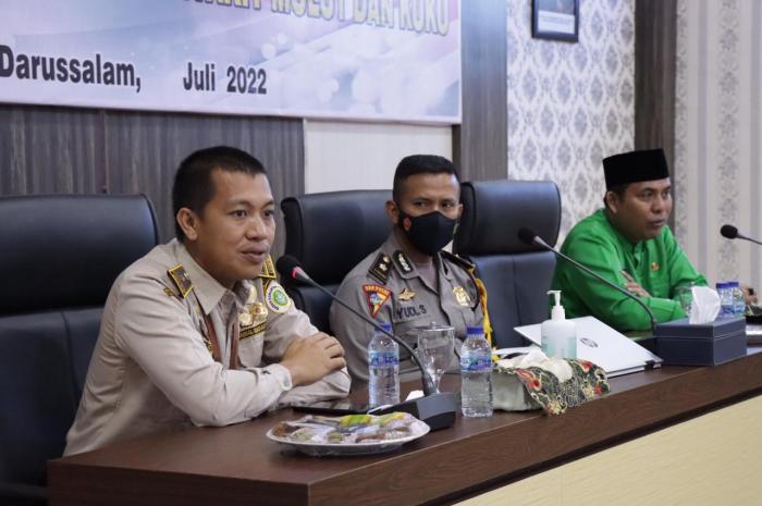 Polres Meranti Gelar Rakor Operasi Aman Nusa II Pencegahan PMK 