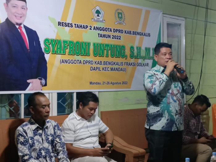 Syafroni Untung Serap Aspirasi Warga Saat Reses di Kelurahan Pematang Pudu