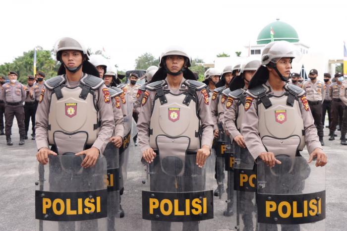 Polres Meranti Gelar Latihan Kompi Kerangka Dalmas Secara Rutin