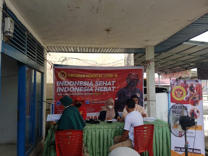 Hari Ini, BINDA Riau Gelar Vaksinasi Covid-19 bagi Warga Lipat Kain Kabupaten Kampar