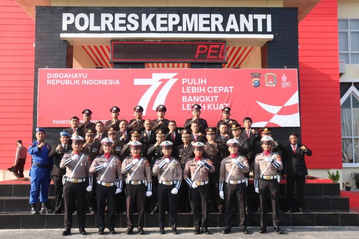Upacara HUT Kemerdekaan RI ke-77, Kapolres : Kita Harus Pulih Cepat dan Bangkit Lebih Kuat