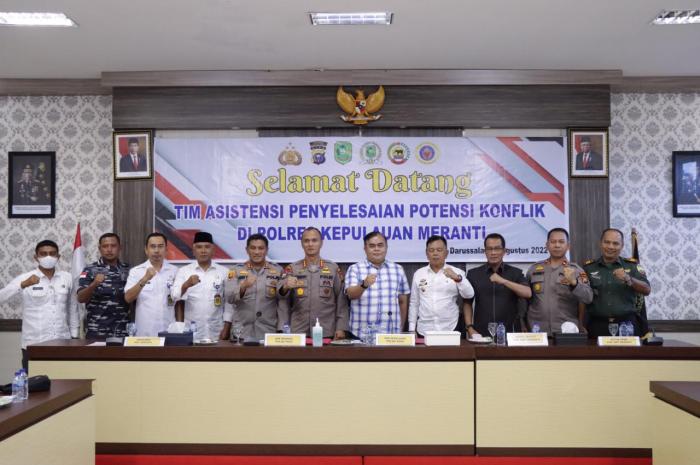 Bersama Tim dari Polda Riau, Polres dan Pemkab Meranti Gelar Asistensi Penyelesaian Konflik