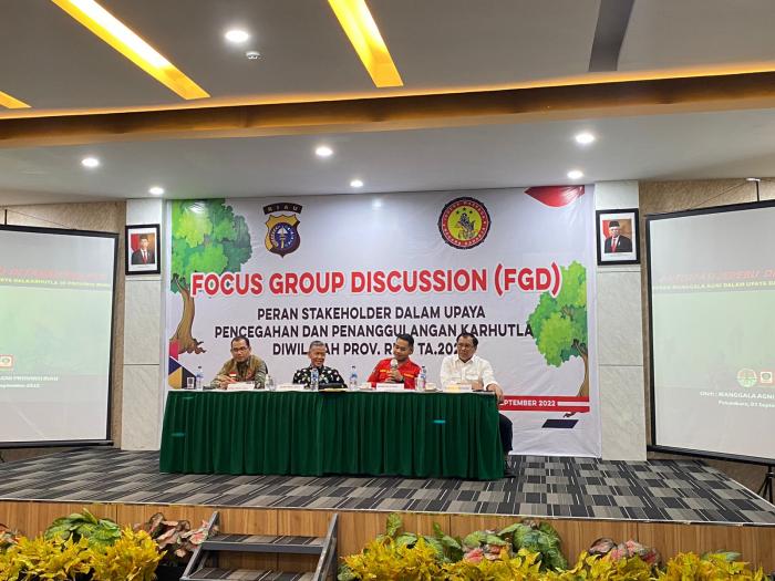 Dit Intelkam Polda Riau Gelar FGD, Bahas Pencegahan Karhutla