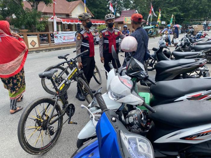 Jaga Kondusifitas, Personel Satsamapta Polres Meranti Kembali Lakukan Patroli Bersepeda