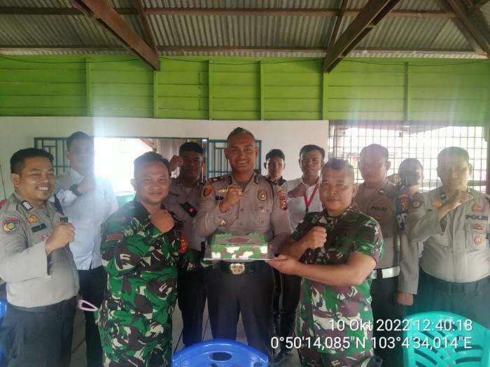 Kapolsek Rangsang Harap Sinergitas TNI-Polri Semakin Erat