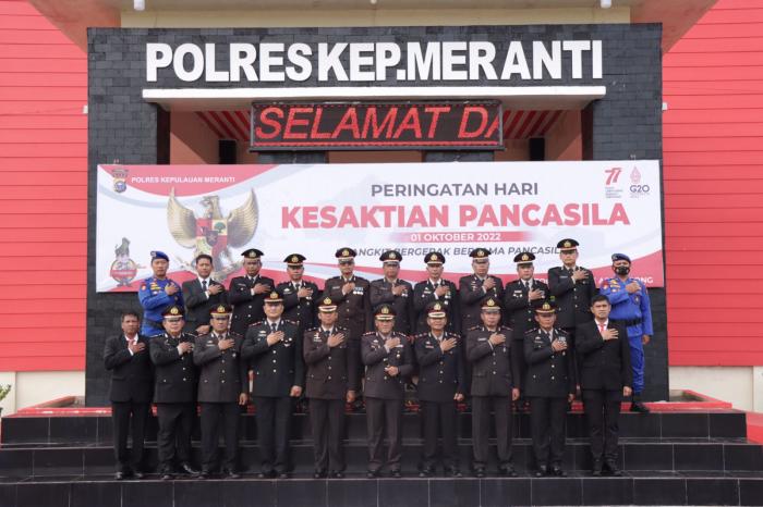 Peringati Hari Kesaktian Pancasila,  Kapolres Meranti Ajak Masyarakat Selalu Setia pada Dasar Negara Indonesia