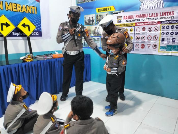 Lewat Polsana, Sat Lantas Polres Meranti Laksanakan Program Dikmas Lantas