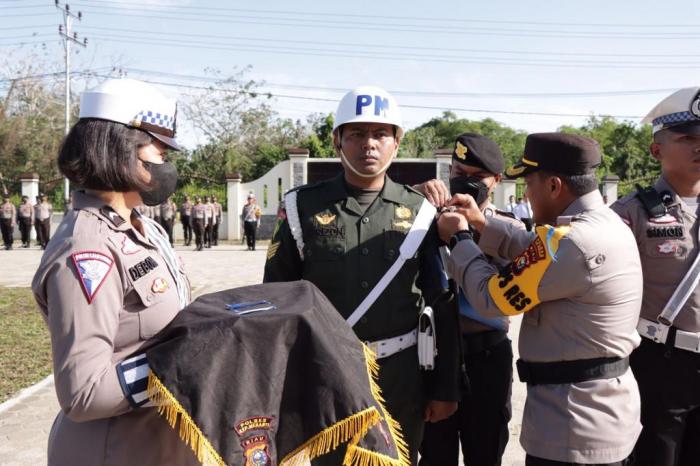 Polres Meranti Laksanakan Apel Gelar Pasukan Operasi Zebra Lancang Kuning 2022