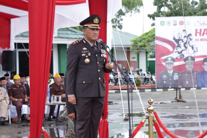 Kapolres Meranti Pimpin Upacara Peringatan Hari Pahlawan ke-77