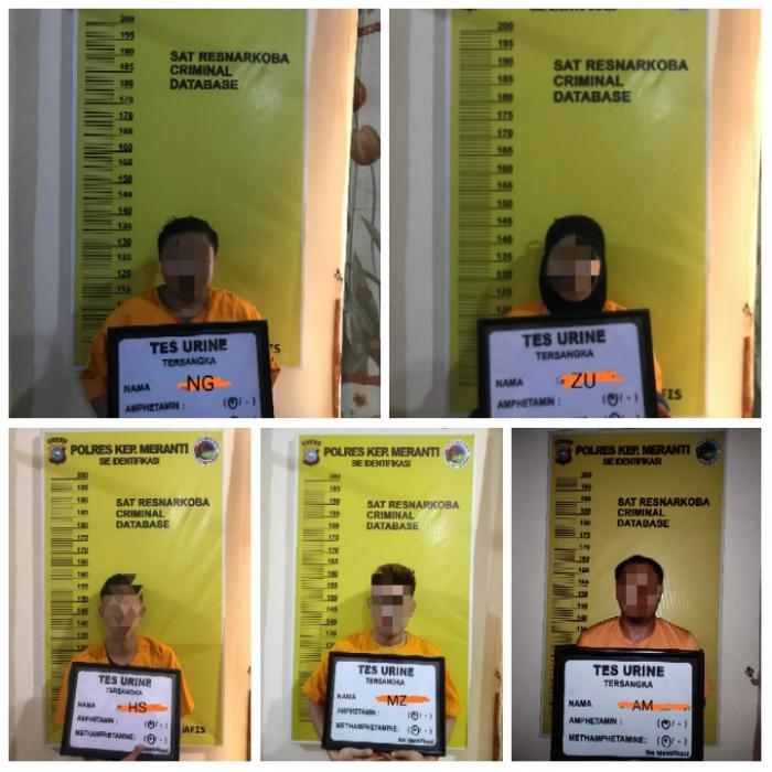 Sat Res Narkoba Polres Meranti Ringkus Lima Pengedar Sabu-sabu
