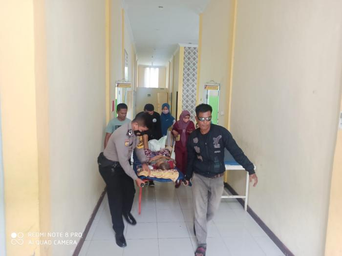 Alami Infeksi Akibat Luka, Polsek Merbau Bantu Fasilitasi Dolah Berobat ke RSUD Meranti