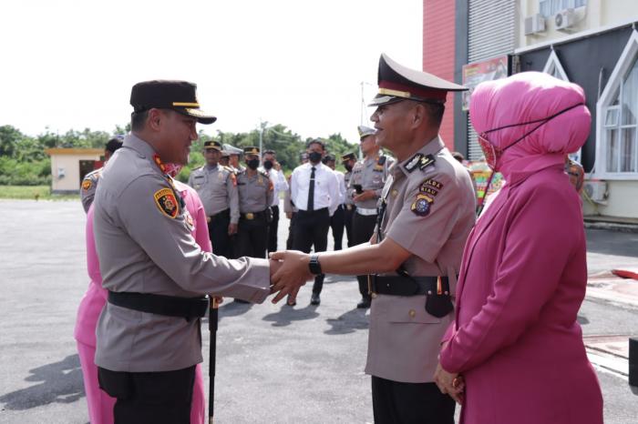 Kapolres Meranti Gelar Sertijab Kabag SDM dan Kasat Samapta