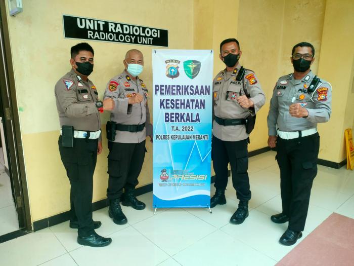 Bidokkes Polda Riau Lakukan Cek Kesehatan Berkala Personel Polres Meranti