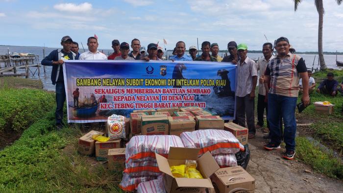 Dit Intelkam Polda Riau Sambangi Masyarakat Nelayan Di Meranti