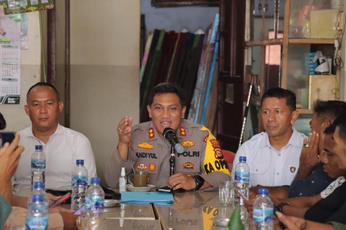 Ekspose Capaian Kerja dan Situasi Kamtibmas, Kapolres Meranti Ajak Insan Pers Coffe Morning