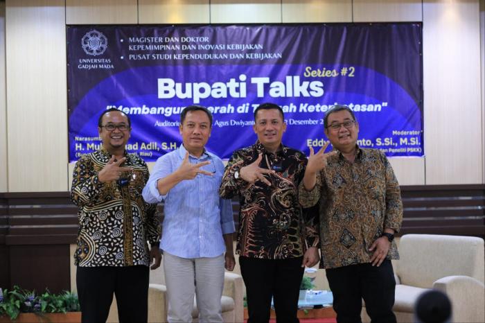 Jadi Narasumber di UGM, Bupati Adil Bicara Upaya Pembangunan di Tengah Keterbatasan