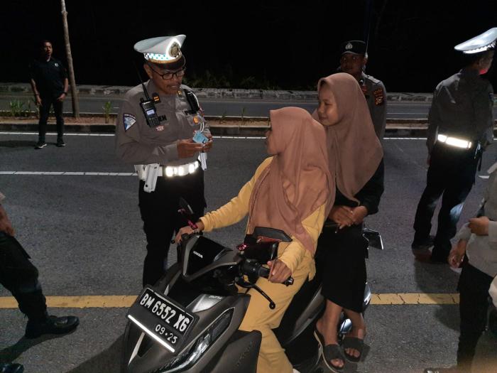 Jaga Kondusifitas Wilayah, Polisi di Meranti Kelilingi Kota Selatpanjang